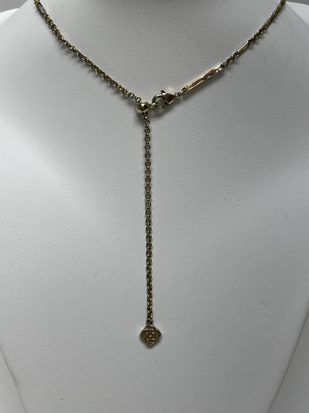 Kendra Scott Necklace Gold Tone Kyocera Opal As is: chip