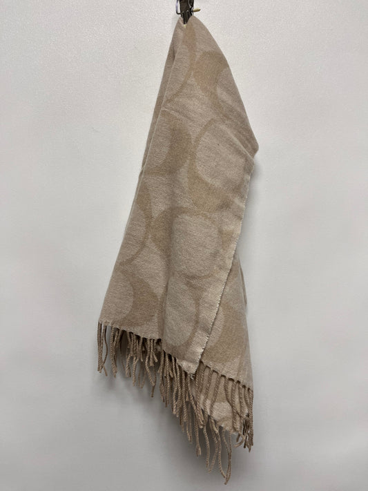Coach Scarf Beige Signature Blanket Scarf