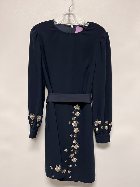 Ted Baker Dress Navy & White Floral (Size 3) Medium