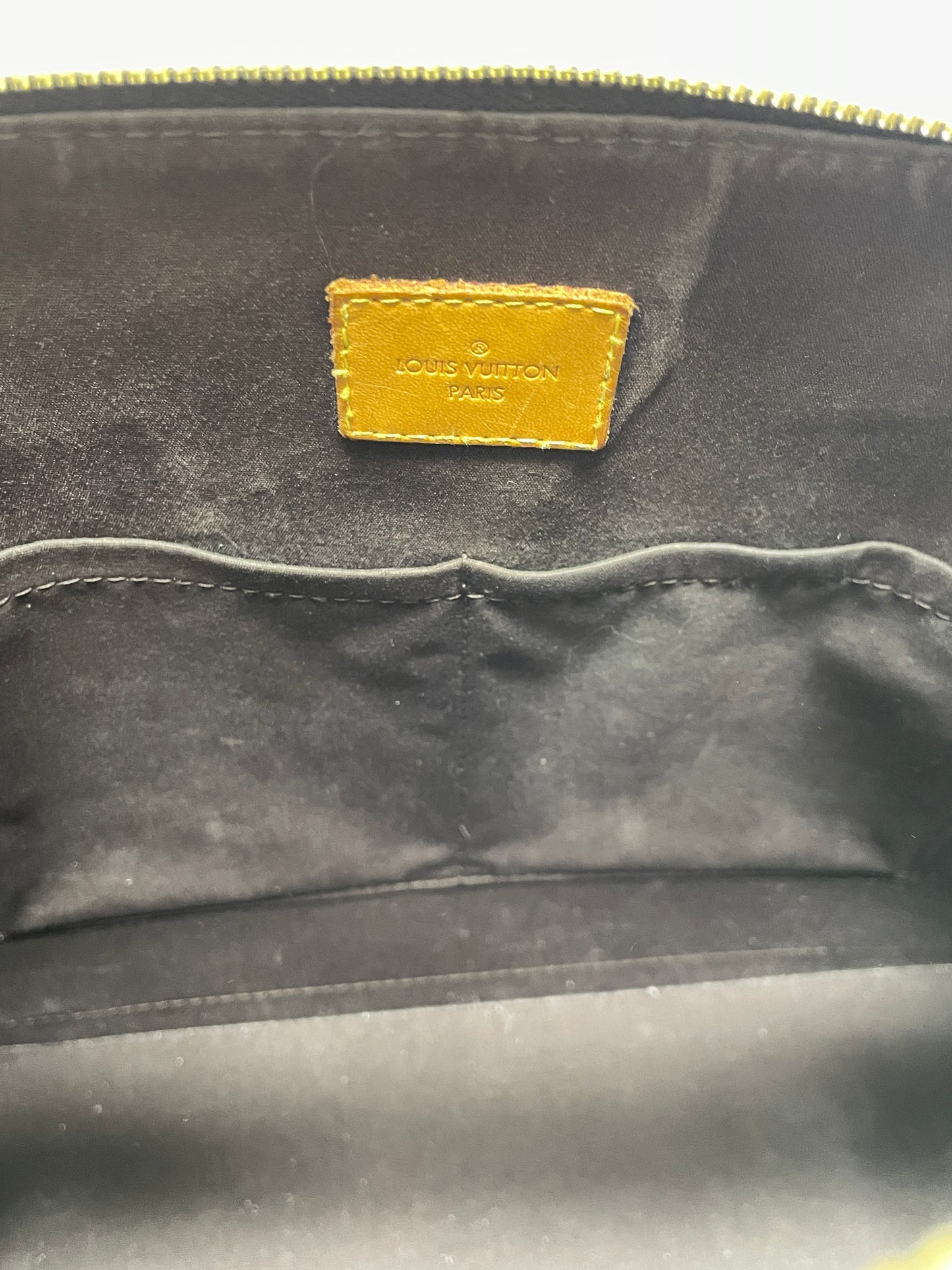 Louis Vuitton Handbag Amarante Maroon Monogram Vernis Alma MM w/ Sarah Wallet 2014