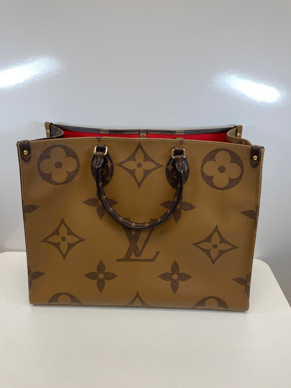 Louis Vuitton Handbag Monogram Reverse OnTheGo Giant w/ Dust Bag & Box GM