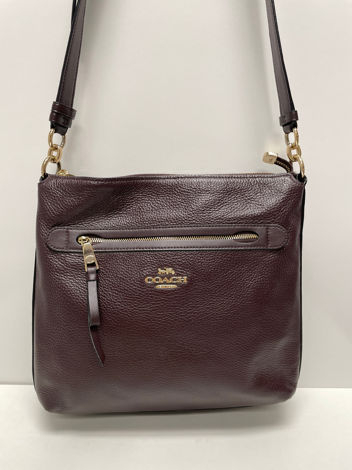 Coach Crossbody Burgandy Oxblood Mae File (no hang tag) F34823
