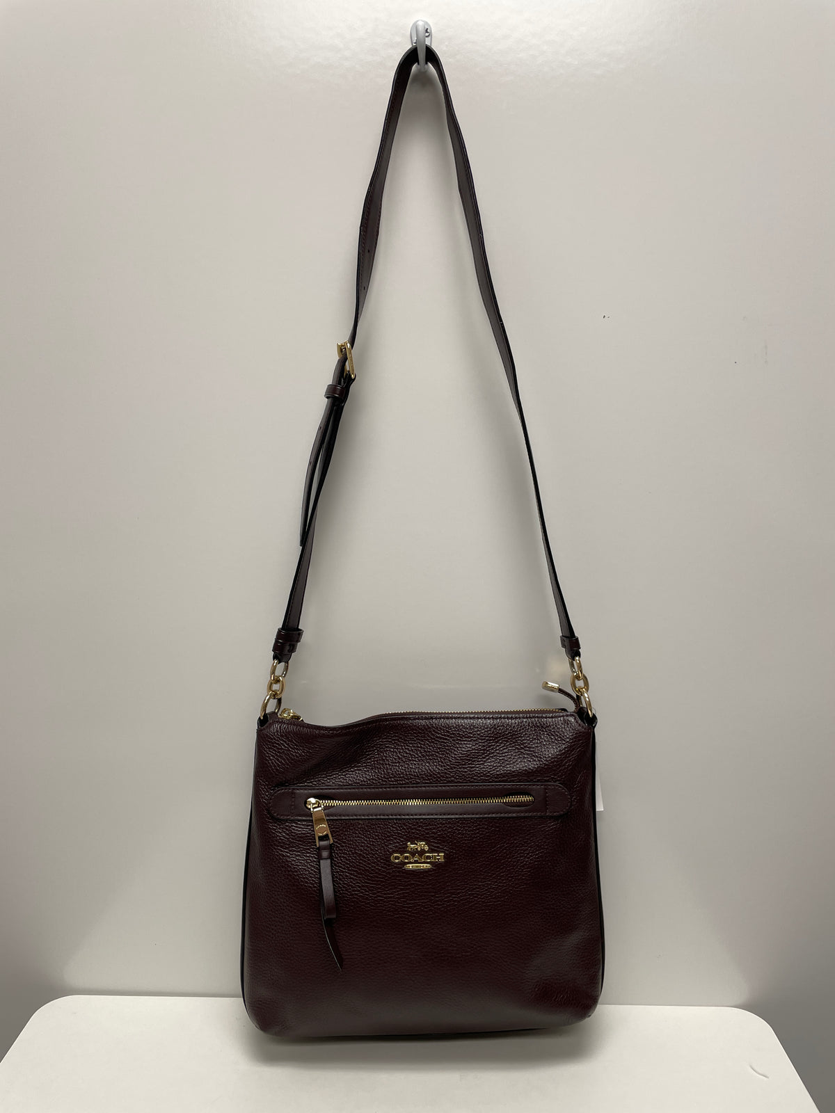 Coach Crossbody Burgandy Oxblood Mae File (no hang tag) F34823