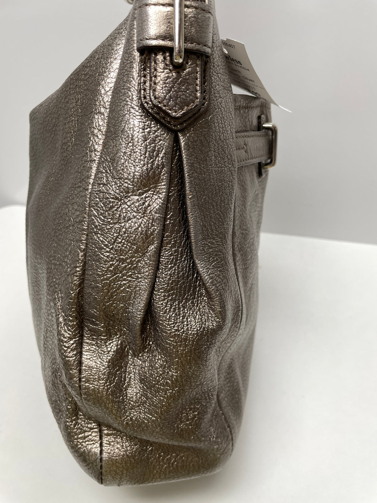 Coach Handbag Silver Chelsea AShlyn Metallic Hobo 2011 (corner wear) 13211