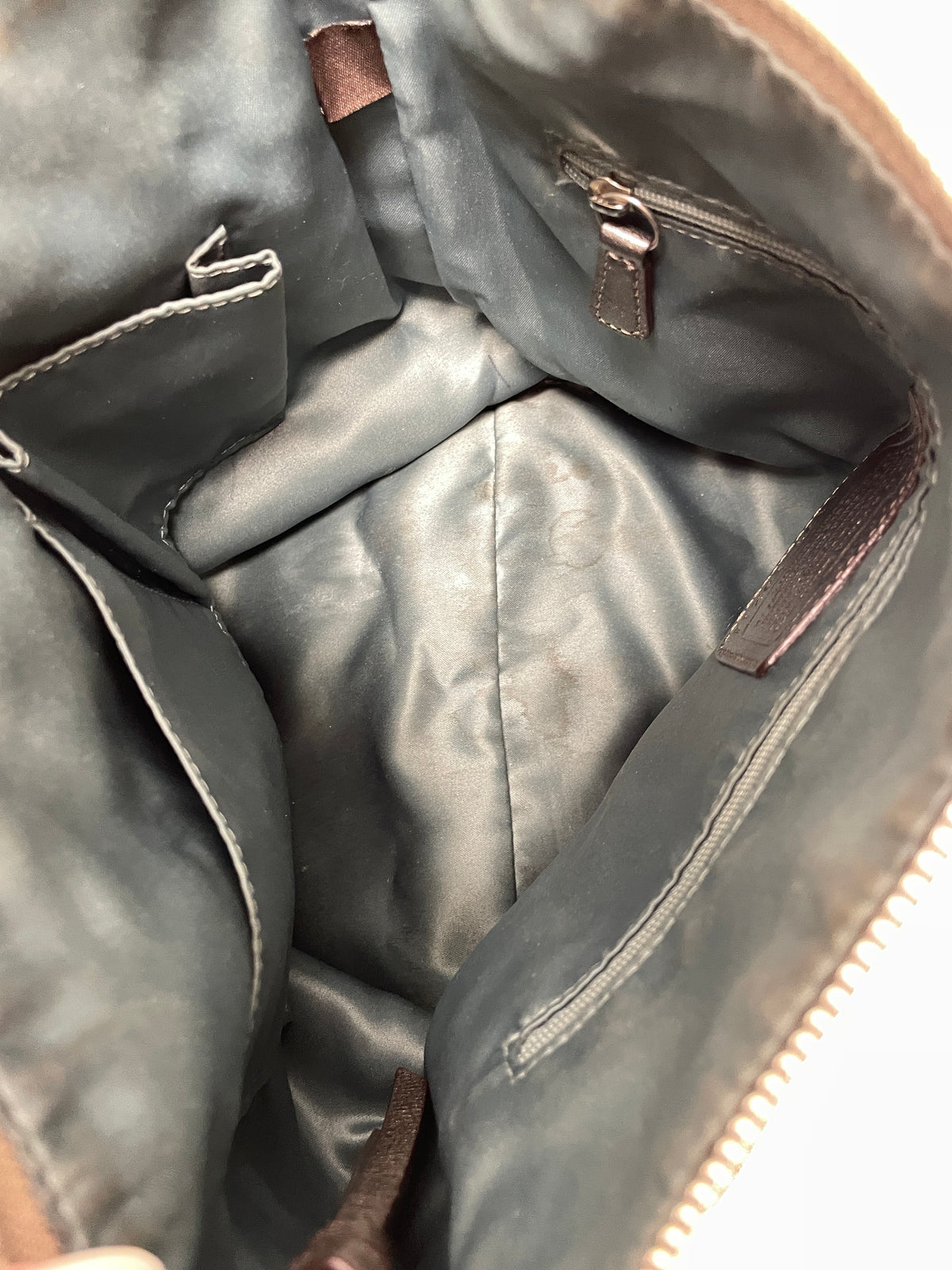 Coach Handbag Silver Chelsea AShlyn Metallic Hobo 2011 (corner wear) 13211