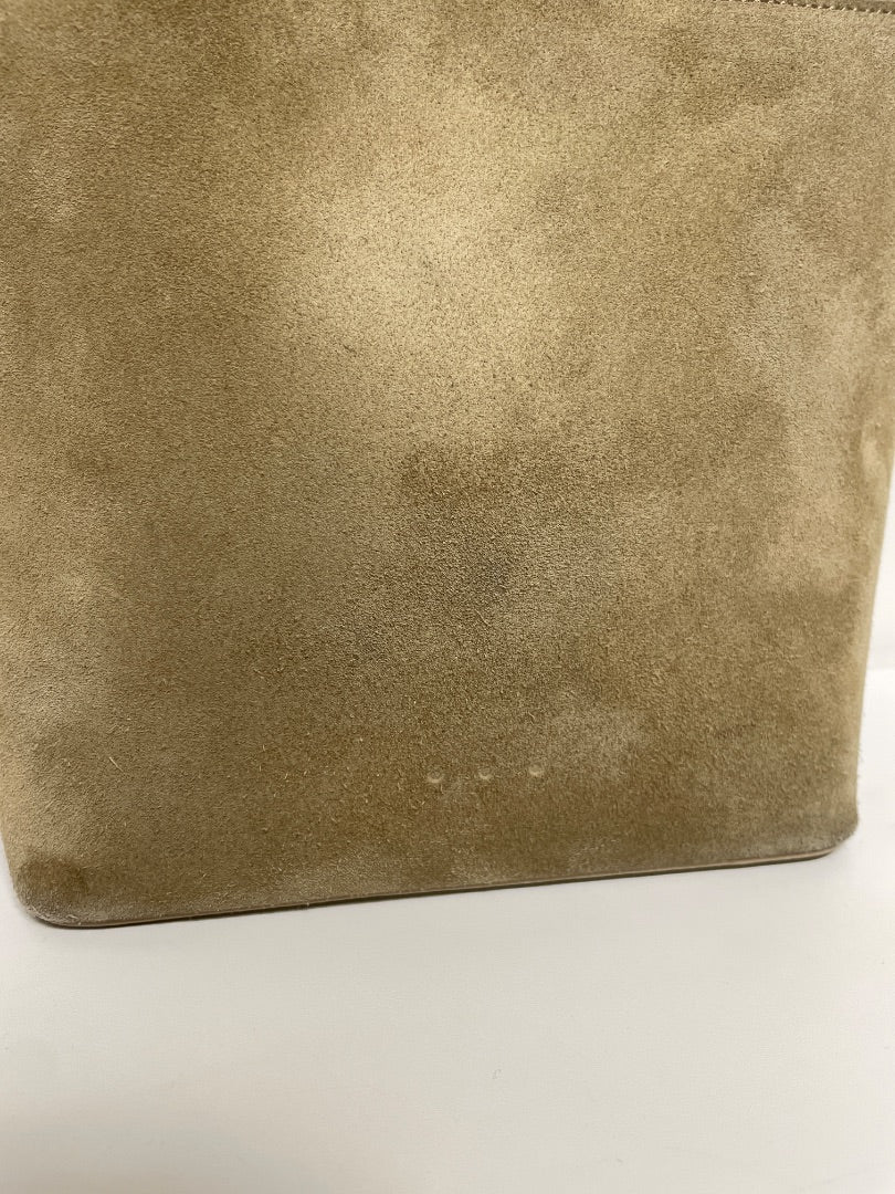 Aesther Ekme Handbag Sand Beige Demi Lune Suede As is: suede wear