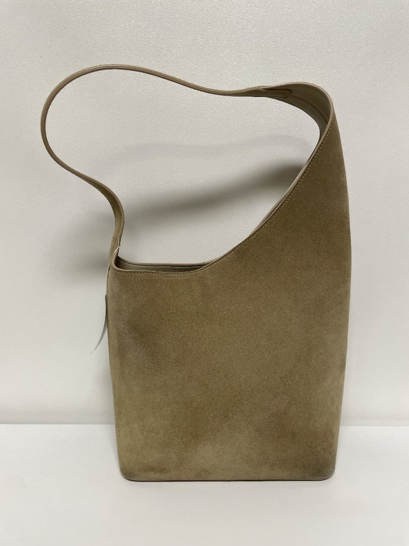 Aesther Ekme Handbag Sand Beige Demi Lune Suede As is: suede wear