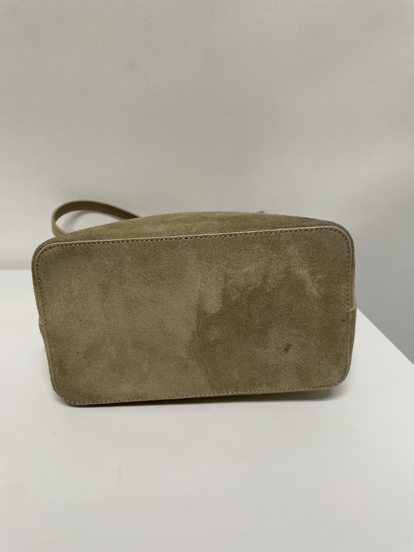 Aesther Ekme Handbag Sand Beige Demi Lune Suede As is: suede wear
