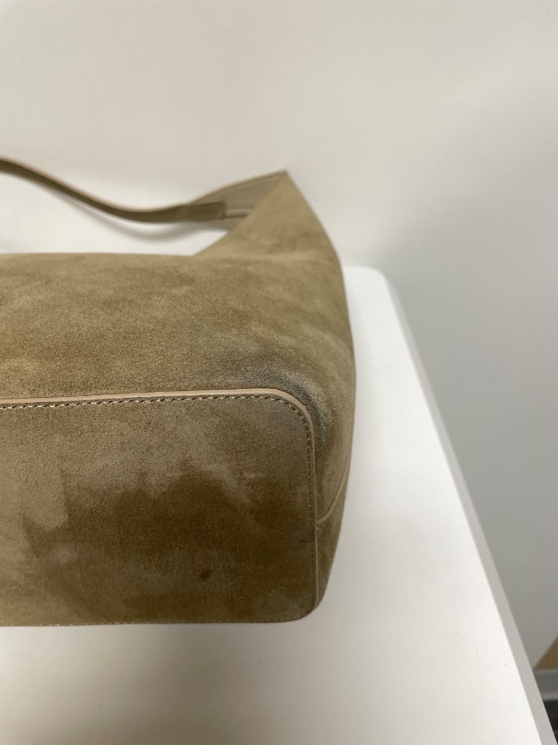Aesther Ekme Handbag Sand Beige Demi Lune Suede As is: suede wear