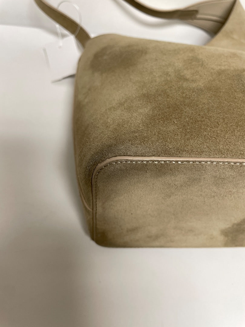 Aesther Ekme Handbag Sand Beige Demi Lune Suede As is: suede wear