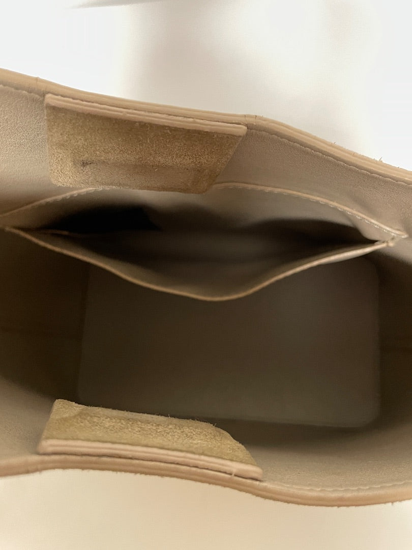 Aesther Ekme Handbag Sand Beige Demi Lune Suede As is: suede wear