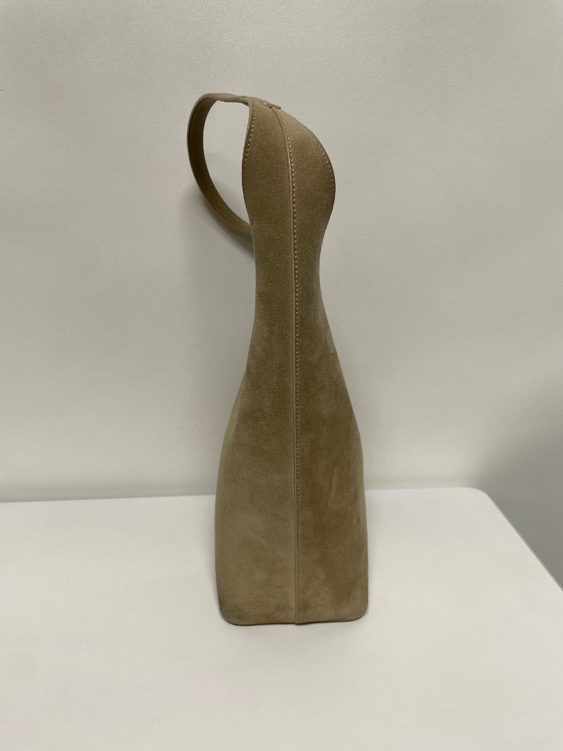 Aesther Ekme Handbag Sand Beige Demi Lune Suede As is: suede wear