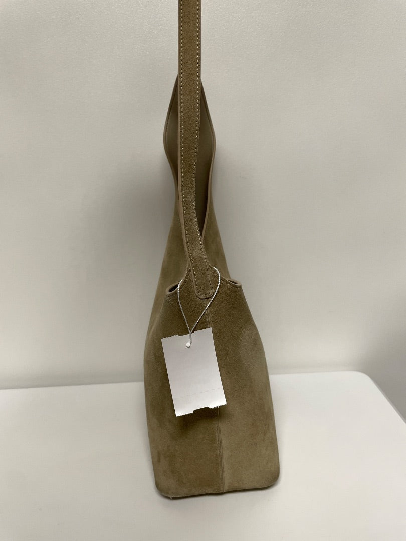 Aesther Ekme Handbag Sand Beige Demi Lune Suede As is: suede wear