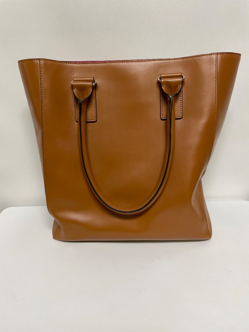 Kate Spade Laptop Bag Brown & Pink Leather Tote