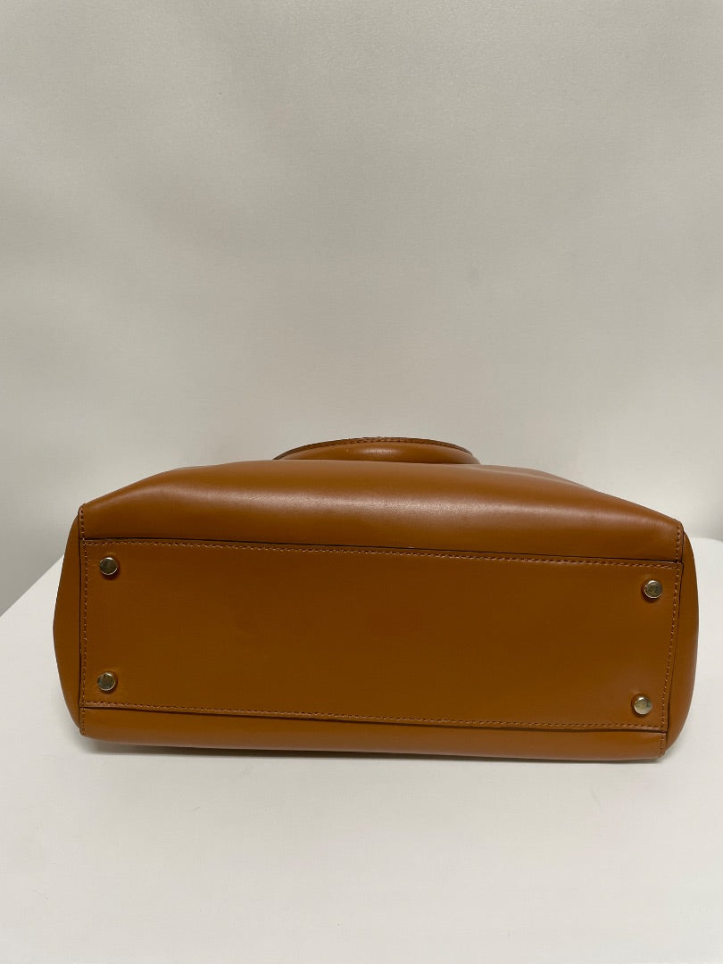 Kate Spade Laptop Bag Brown & Pink Leather Tote