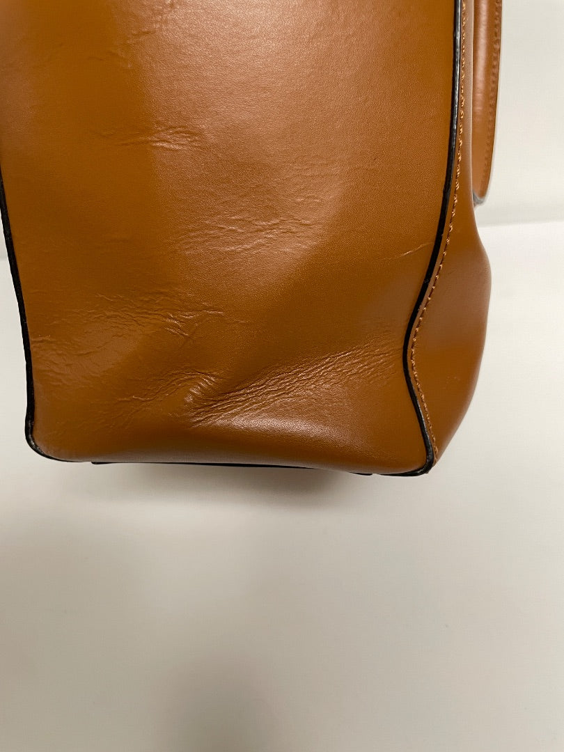 Kate Spade Laptop Bag Brown & Pink Leather Tote