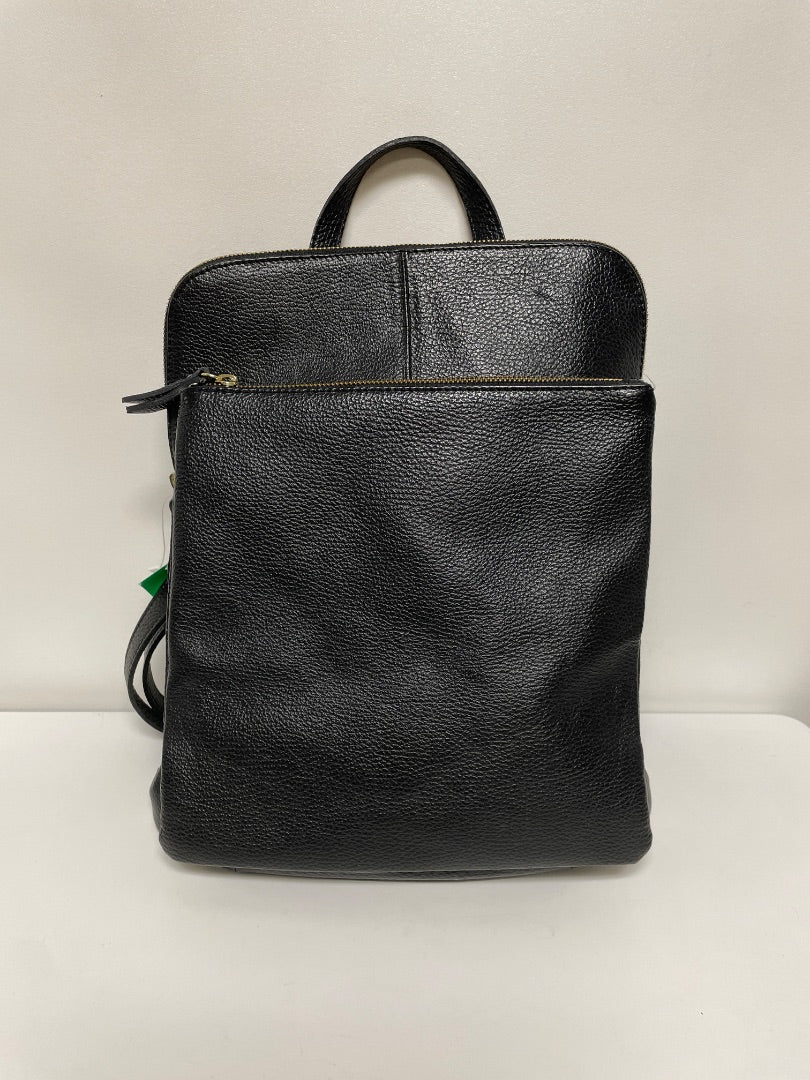 L.CREDI Backpack Black Convertible (as is: stitching)