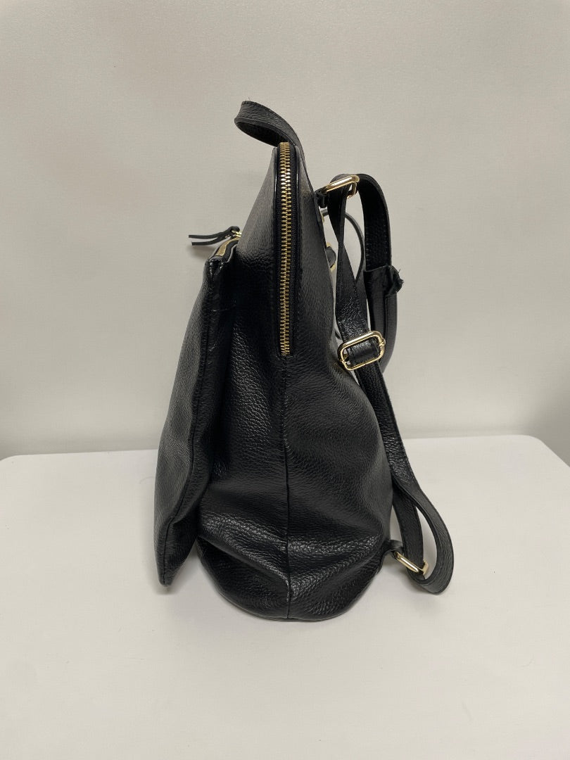 L.CREDI Backpack Black Convertible (as is: stitching)