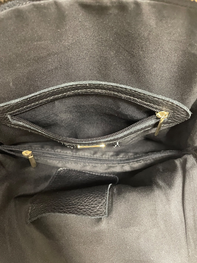 L.CREDI Backpack Black Convertible (as is: stitching)