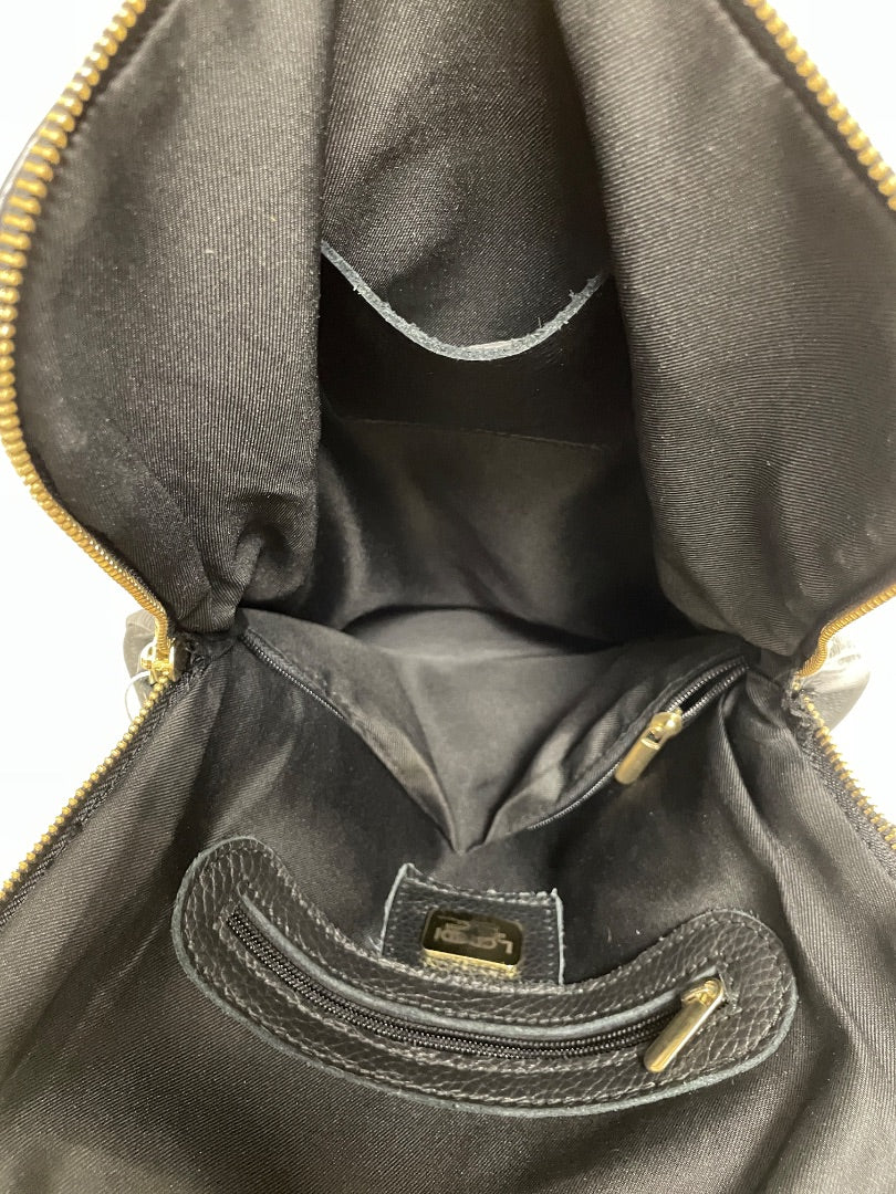 L.CREDI Backpack Black Convertible (as is: stitching)