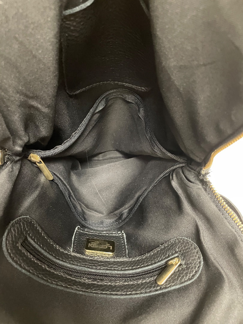 L.CREDI Backpack Black Convertible (as is: stitching)