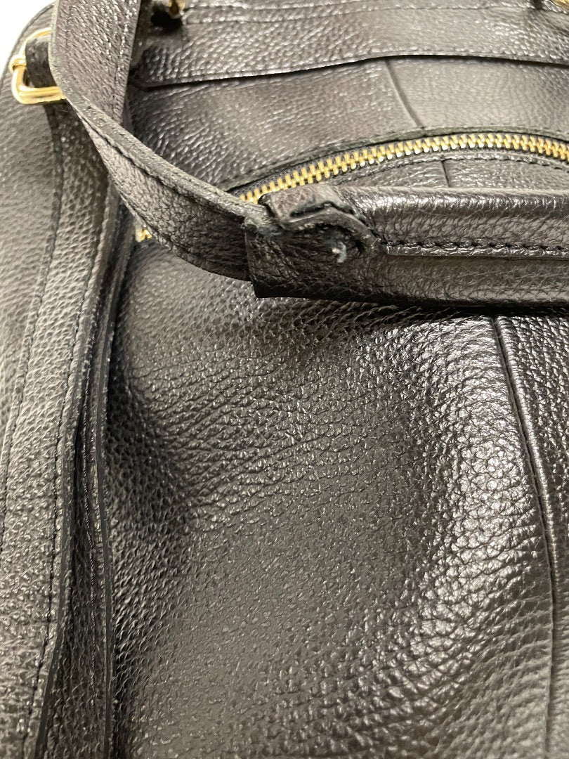 L.CREDI Backpack Black Convertible (as is: stitching)