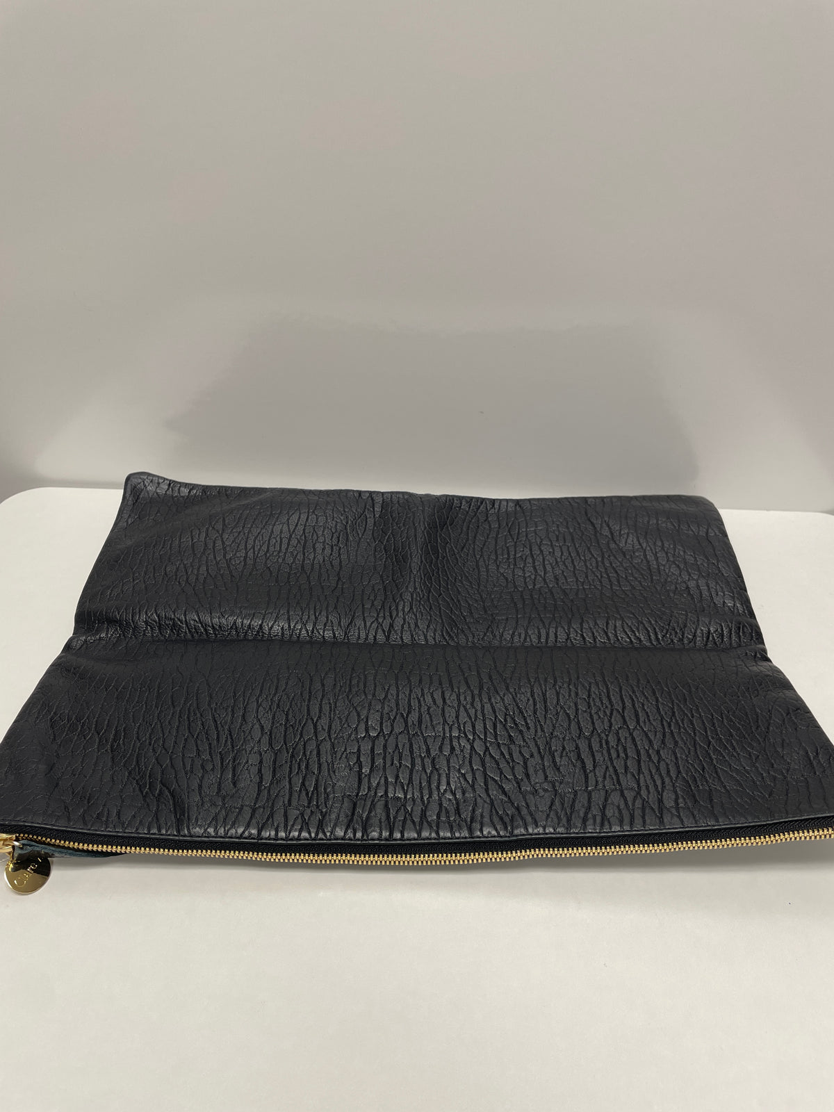Clare V. Clutch Black Oversized Foldover