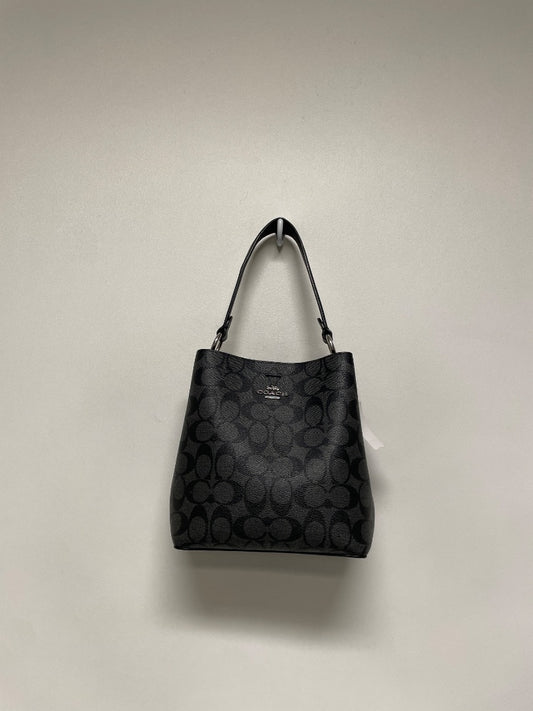 Coach Handbag Black Signature Mollie Bucket  Missing Long Strap & Hang Tag