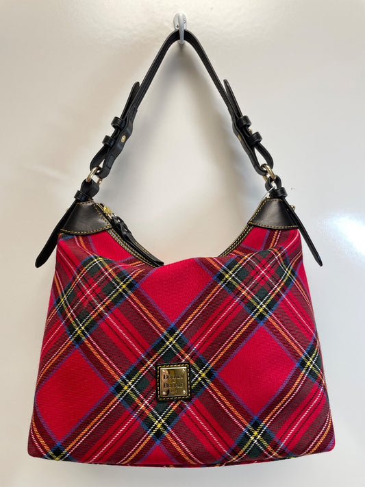 Dooney & Bourke Handbag Red Eric Tartan Plaid Large