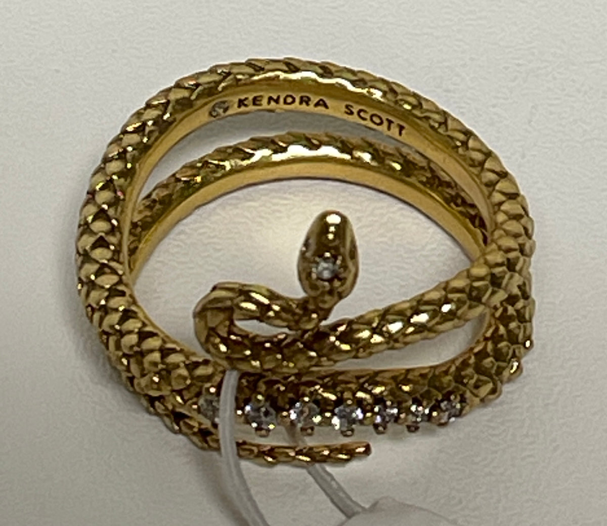 Kendra Scott Ring Vintage Gold Phoenix Wrap NWT 8