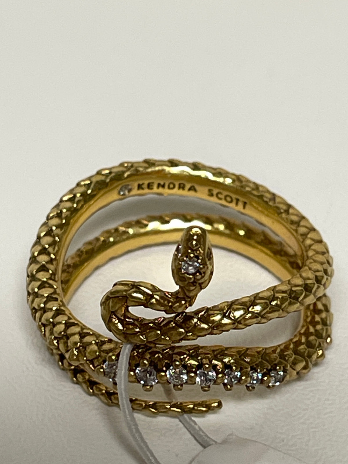 Kendra Scott Ring Vintage Gold Phoenix Wrap NWT 8