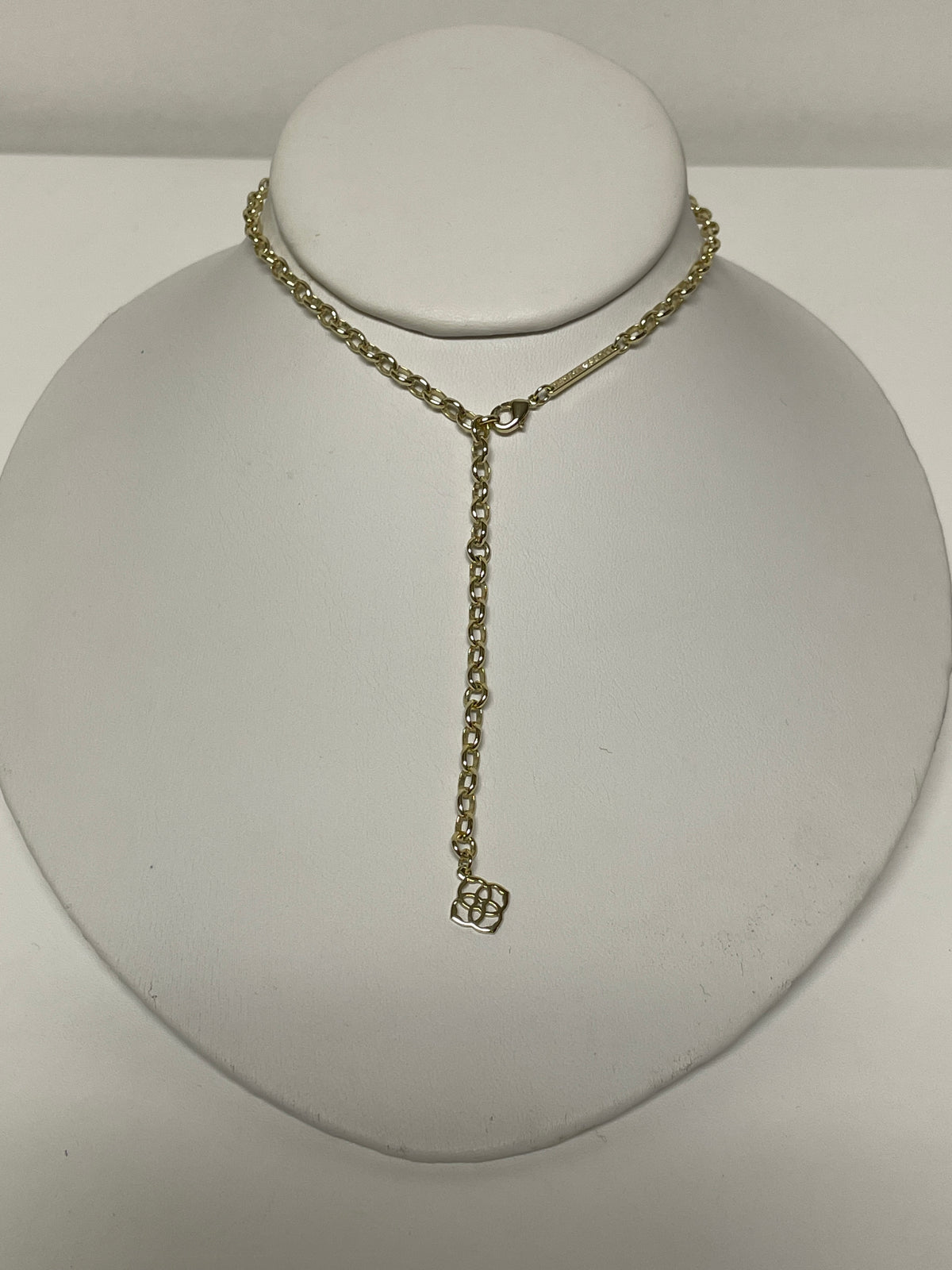Kendra Scott Necklace Green & Gold Mckenna Pendant w/ Bag