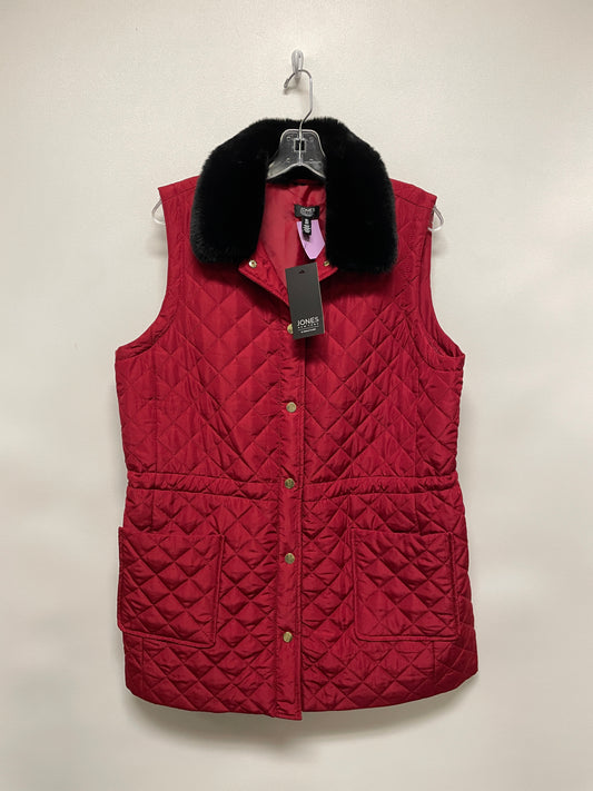Jones New York Vest Red & Black  Large