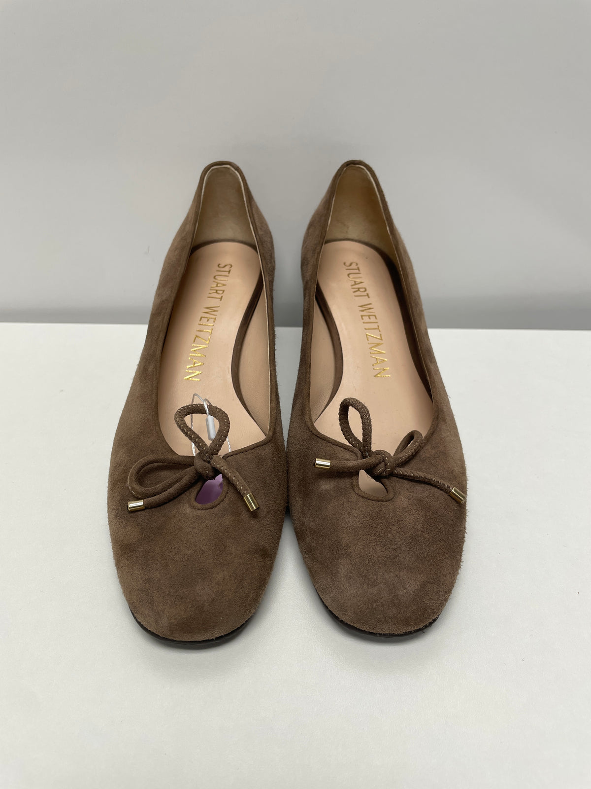 Stuart Weitzman Shoes Brown Gabby Bow Pump 8