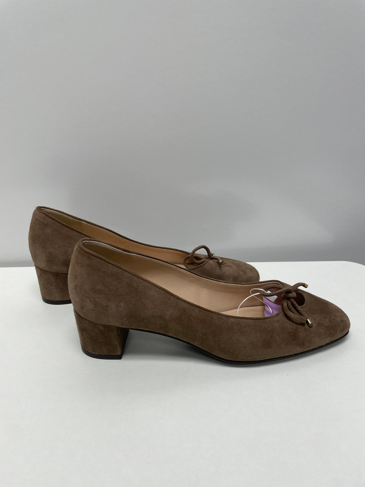 Stuart Weitzman Shoes Brown Gabby Bow Pump 8